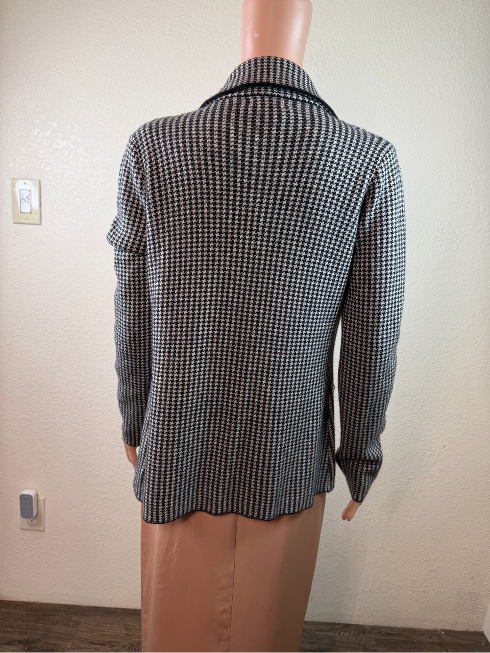 Bartolini Sweater Blazer Women's M Misto Lana Merinos Cashmere/Wool - Picture 4 of 15